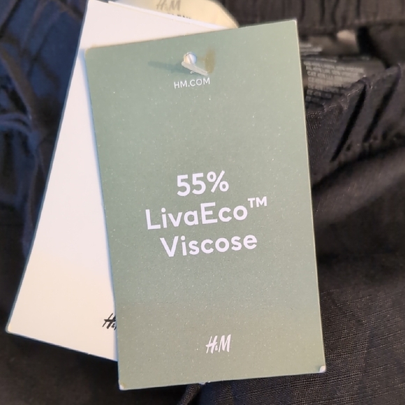 H&M Black Wide Leg Pants - Picture 6 of 7